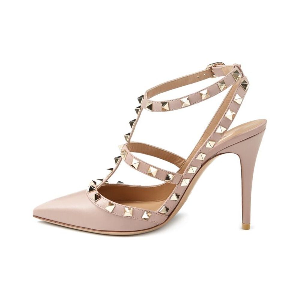 Valentino Rockstud Caged 100 Leather Pump - Picture 2 of 4